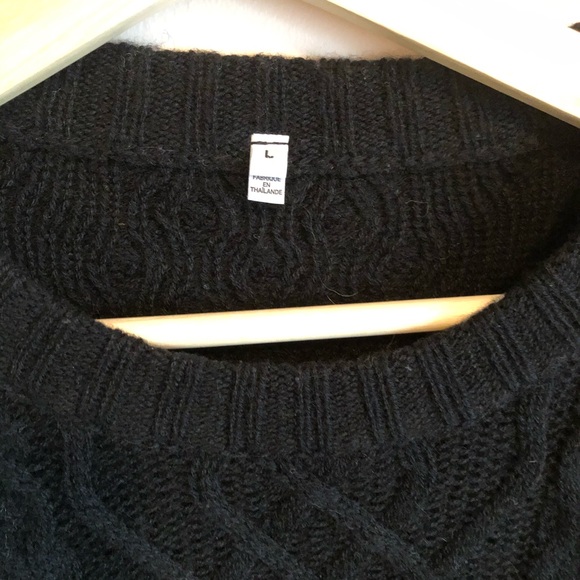 Wool and Yak Muji Cable Sweater - Picture 2 of 7